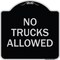 Signmission Parking Lot No Trucks Allowed Heavy-Gauge Aluminum Architectural Sign, 18" x 18", BS-1818-23419 A-DES-BS-1818-23419 - alternate 1